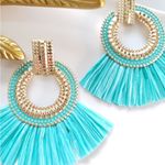 Free People New! FP Amber Raffia Earrings Photo 7