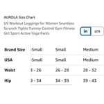 ✨AUROLA Serpent Snake Seamless Scrunch Workout Sz Medium Leggings✨ Black Photo 8