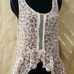 Band of Gypsies  Animal Print Sheer Tank Top Photo 4