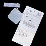 ZARA NWT ~ Lyocell Collection Black V-Neck Short Sleeve Top ~ Women's Size SMALL Photo 3