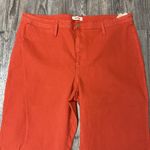 Madewell  Slim Emmett Wide-Leg Crop Pants Plus Size  37P NEW Orange/Rust Pockets Photo 1