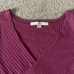 Vanilla Star Jeans Vanilla Star Ribbed V-Neck Wrap Short-Sleeve Top Photo 2