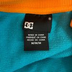 DC Women's Vibrant Orange and Teal Jacket hooded sweatshirt size Medium Photo 4