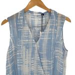 Three Eighty Two  Womens Rivea Monroe Surplice Sleeveless Top‎ Blue Large NWT Photo 2