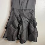 Tadashi Collection Black Maxi Skirt Size 4 Ruffle Tiered Formal Evening Party Photo 5