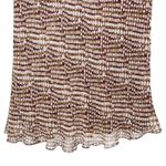 Donna Morgan 100% Silk  Skirt Set Size 14 Brown Vintage Photo 7