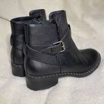 Gentle Souls Leighton Black Leather Moto Boots Ankle Zip Up 7.5 Photo 4