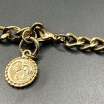 Jessica Simpson Beaded Statement Necklace Goldtone chain 28” total Photo 4