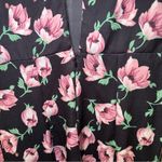 L'ATISTE L’atiste Black/Pink Floral Print Sleeveless Bell Bottom Jumpsuit M Photo 10