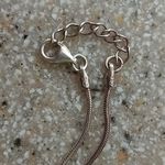 925 Italian Silver Anklet with pink beads Photo 2