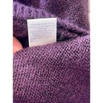 cj banks  Open Front Cardigan Dark Purple Stretch Knit 2X Plus Oversized pockets Photo 2