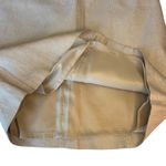 Talbots  Sleeveless V-Neck‎ Dress Size 4 Beige Gold Metallic Linen Blend Career Photo 7