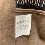London Fog Vintage 90s  Faux Suede Tan Trench Coat Belted Size 6 Zip Lining Fall Photo 11