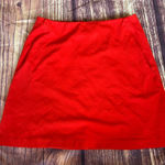 CAbi  #3219 Fiery Red Zip Back Skirt W/Pockets~Size 6 Photo 0