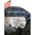 American Eagle  Blue High Rise Stretch Curvy Mom Denim Jeans Women Sz 2 Photo 8
