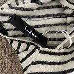 Lulus Black and White Stripe Midi Dress Photo 1