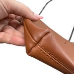 Brooks Brothers  Chain Strap Shoulder Bag‎ Brown Caramel Leather Minimalist Photo 5