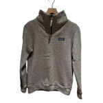 Patagonia  Women's Woolie‎ 1/4 Zip Pullover XS Gray Wool Blend Fleece Outdoor Photo 1