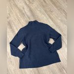 Nic+Zoe  Midnight Blue Textured Turtleneck Sweater Photo 5