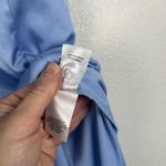 Lulus  Invitation Satin Cowl‎ Neck Maxi Dress Blue Sz M NWT Photo 10