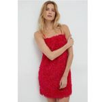 VERO MODA NWT  Kari Fringe Mini Dress in Love Potion Pink Photo 5
