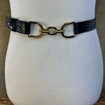 Talbots Womens Black Leather Dress Trouser Belt 38-41 Inch Photo 0