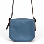 Coach 1941 Saddle Bag 23 Purse Glovetanned Leather Blue Anniversary Edition Photo 5