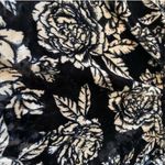 Lucky Brand  Black and White Ruffled Long Sleeve Blouse Photo 1