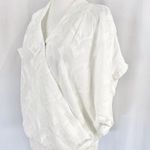 Bishop and Young New Textured Wrap Blouse Jayne Cross Front Top White Photo 5