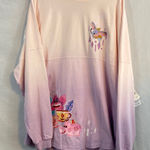 Disney women’s XL Pink and Purple spirit jersey ombré NWT Photo 0