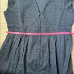 Quince NEW Organic Textured Cotton Smocked V-Neck Midi Dress XL Photo 10