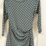 Tahari  Green, Black, and White Patterned Blouse Photo 0