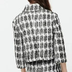 J. Crew Black & White Houndstooth Tweed Blazer Button Career Office Workwear 0 Photo 1