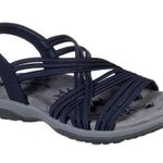 Skechers - WOMENS REGGAE SLIM - SIMPLY STRETCH SANDALS Navy Blue / Grey Size 7 Photo 3