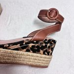 Steven By Steve Madden Steven‎ by Steve Madden Leopard Print Wedge Heels Espadrilles  size 6.5 Photo 9