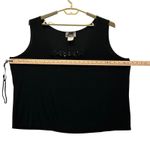 Slinky Brand Embellished Tank Top Black 3X Photo 6