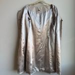 Vertigo Paris Vintage Women Tan Trench Coat Bow Back Oversize Collar Size Medium Photo 6