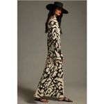 Anthropologie  x The Wolf Gang Santa Elena Maxi XXL Slim Bell Sleeve Dress Linen Photo 4