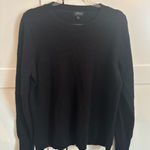 J.Crew - 100% Cashmere Sweater Black Crewneck Workwear Chic Minimalist Photo 0