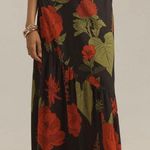 Farm Rio A-Line Floral Maxi Slip Skirt, Size M/L Photo 3