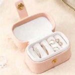 1pc Portable Jewelry Case only Small Box gift stocking stuffer Organizer Travel Pink Photo 1