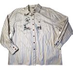 Vtg Trachten Gratz Pinstripe Embroidered Bavarian Shirt Womens Large Volksmarch Red Size 12 Photo 14