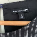 Who What Wear Black Striped Dress Photo 4