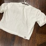 Adidas  Originals womens Linear Cropped Tee White X-Small Photo 6