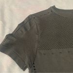 Varley  size xxs xs green gray short sleeve athletic workout cut out Top Photo 7