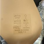 AZALEA WANG JAMILA DRIPPING DIAMONDS SILVER FRINGE BOOTIE SIZE 7.5 NWT Photo 13