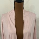 BB Dakota unstructured drapey 3/4 sleeve lounge cardigan in dusty pink size XS Photo 7
