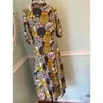 Bombay Paisley button front XS Midi cottage core dress short sleeve modest￼ Photo 1