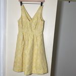 Moulinette Soeurs Yellow Sleeveless V-Neck Midi Dress Photo 1
