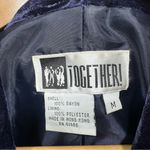 Vintage Y2K 90s Blue Velvet Patchwork Mixed Print Button Front Jacket Size M Photo 8